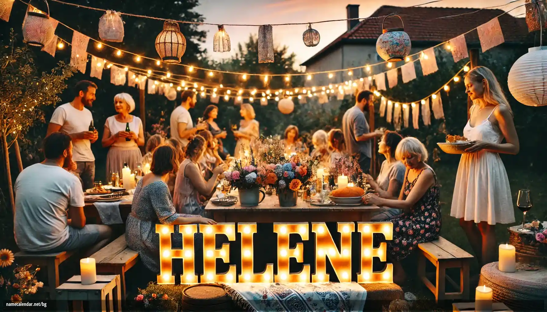 Празнуване на имен ден и име - Helene