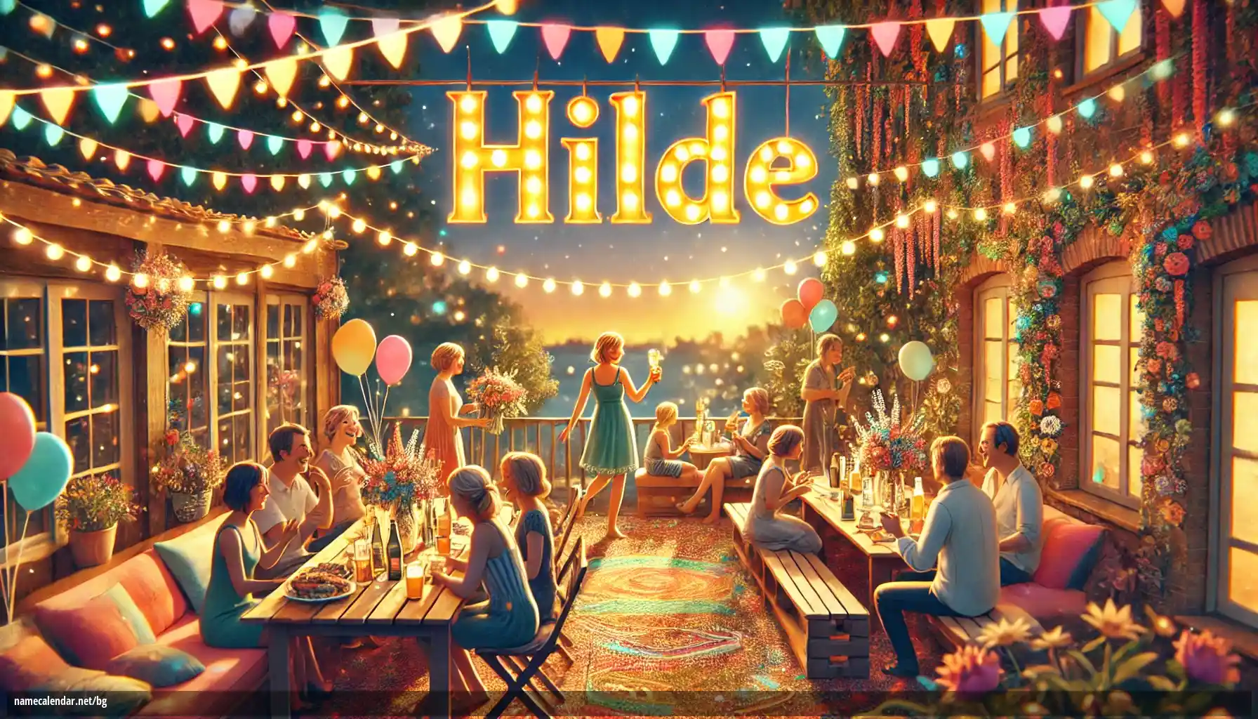 Празнуване на имен ден и име - Hilde