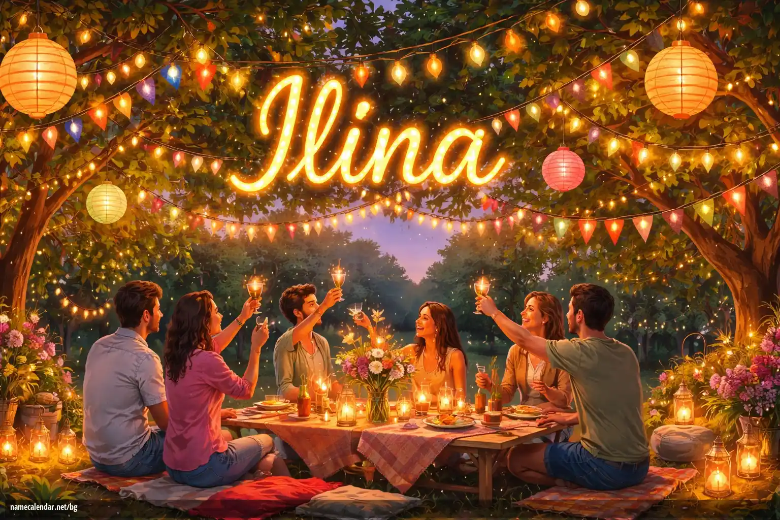 Празнуване на имен ден и име - Ilina