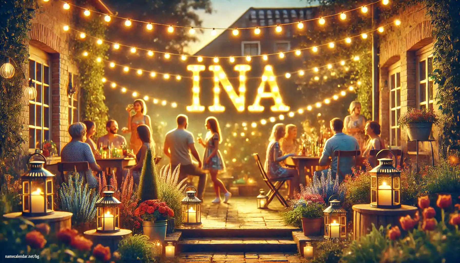 Празнуване на имен ден и име - Ina