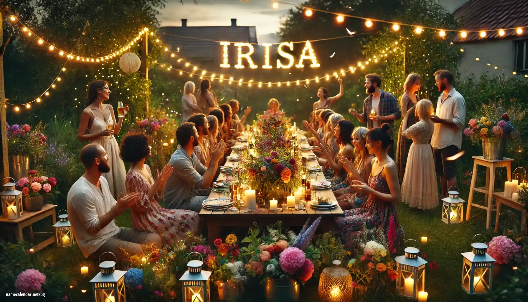 Празнуване на имен ден и име - Irisa