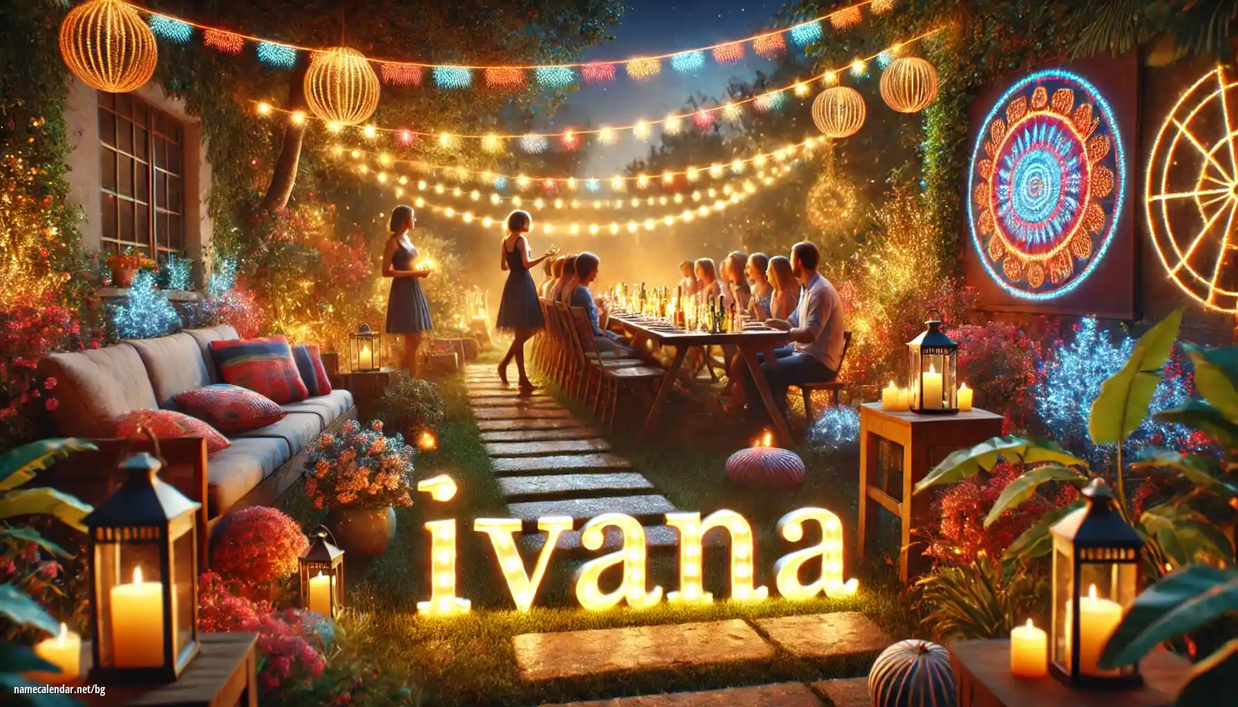 Празнуване на имен ден и име - Ivana