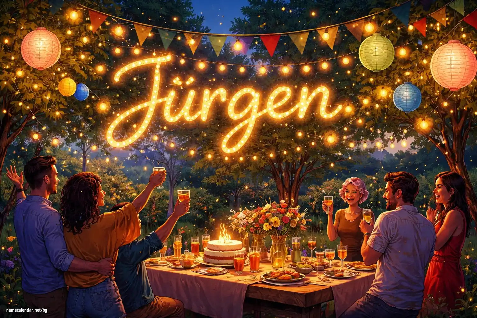 Празнуване на имен ден и име - Jürgen