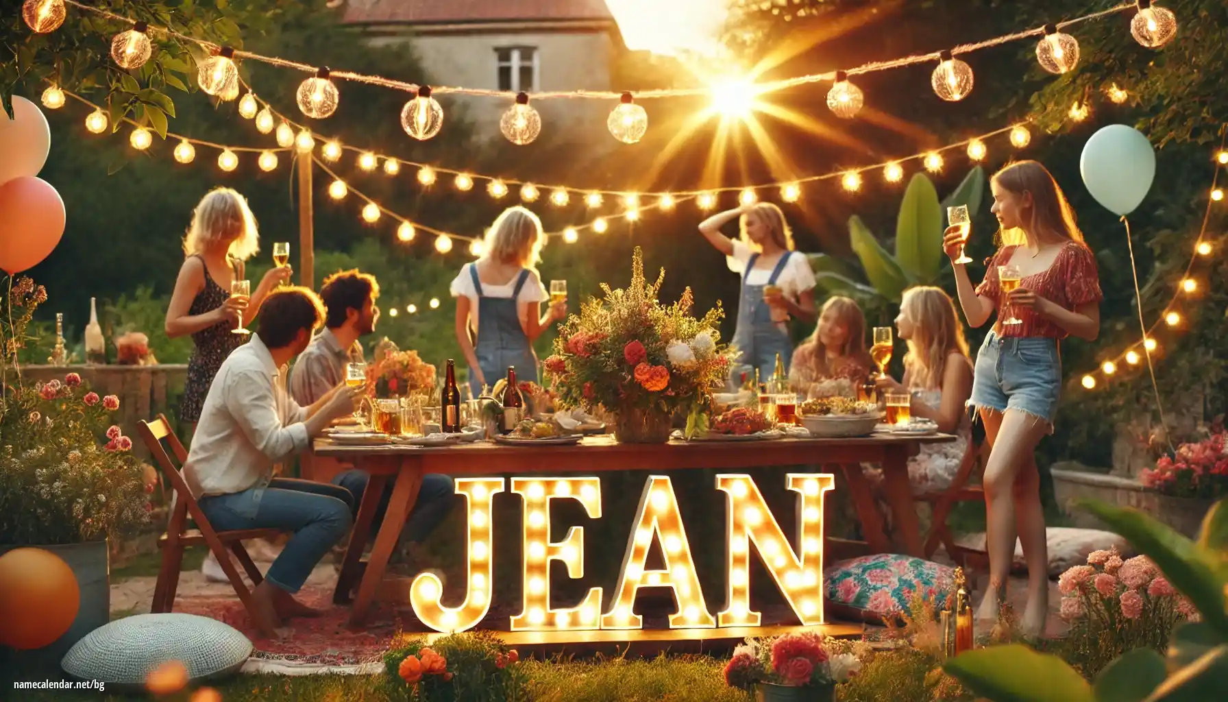 Празнуване на имен ден и име - Jean