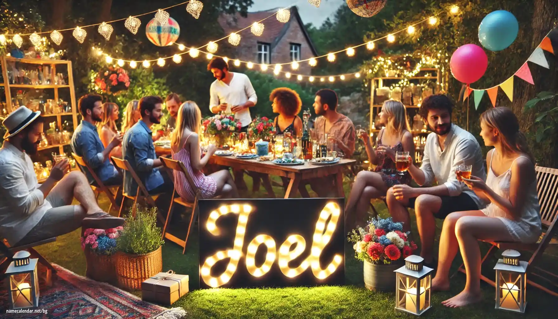 Празнуване на имен ден и име - Joël