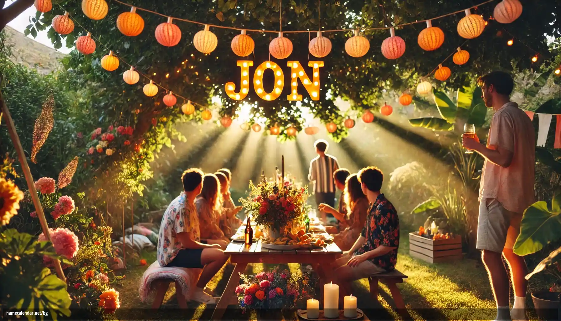 Празнуване на имен ден и име - Jon