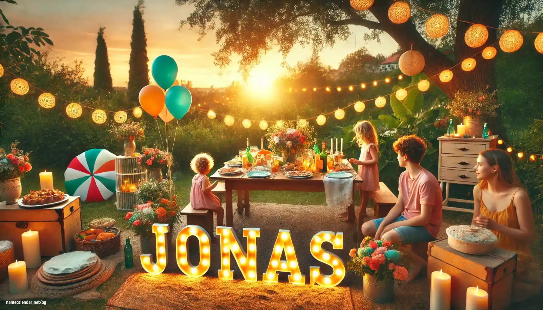 Празнуване на имен ден и име - Jonas