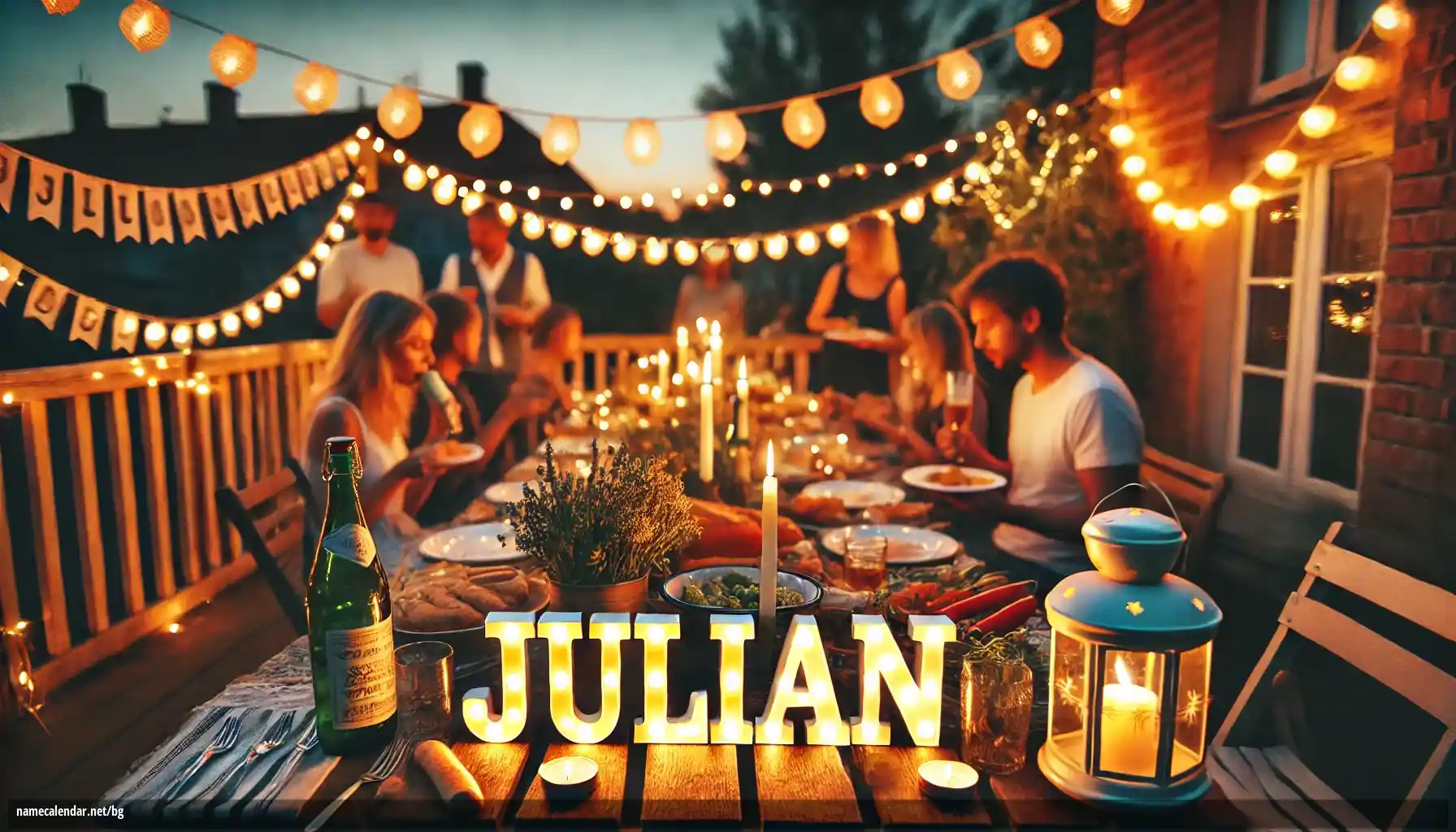 Празнуване на имен ден и име - Julian