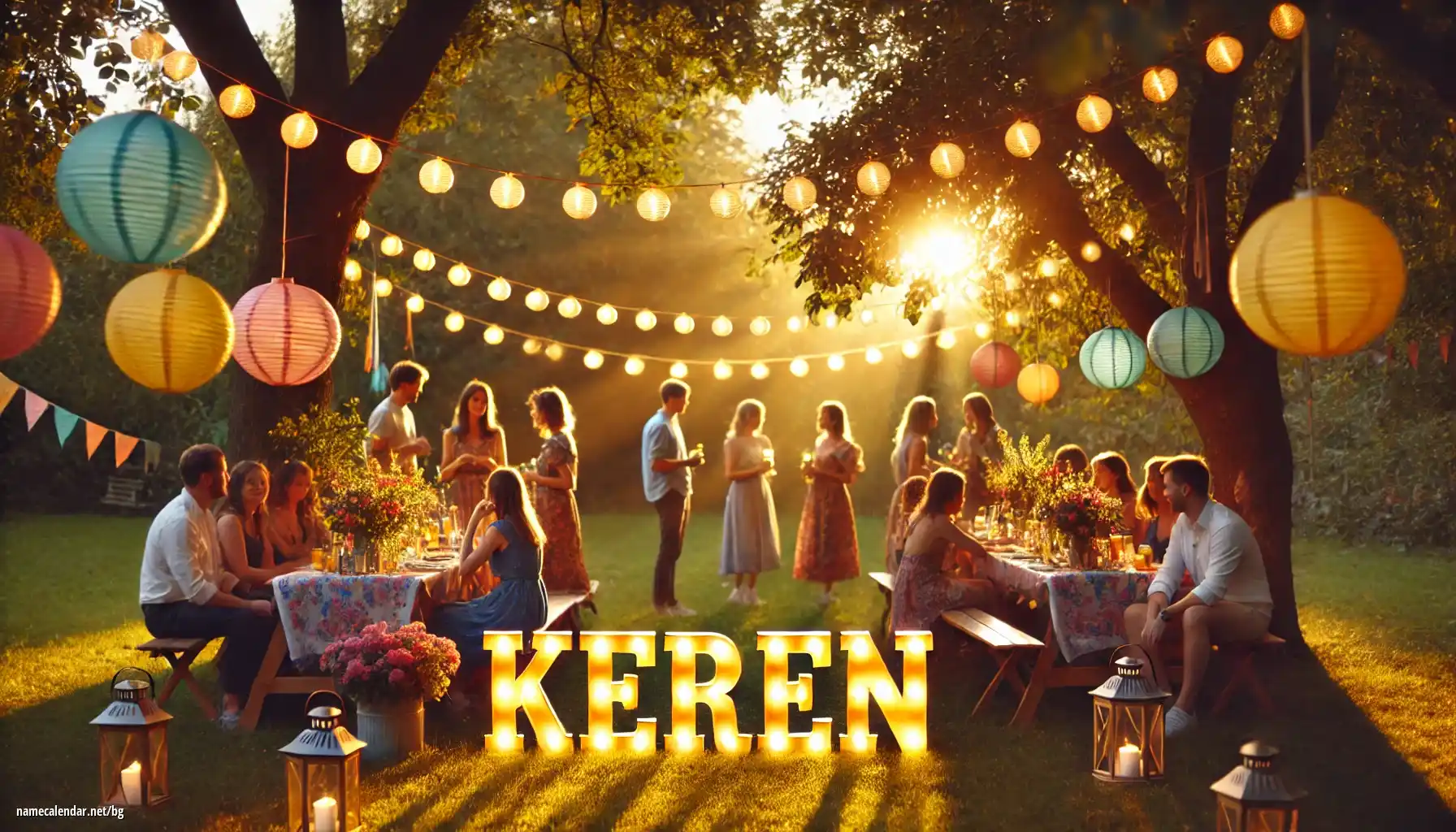 Празнуване на имен ден и име - Keren