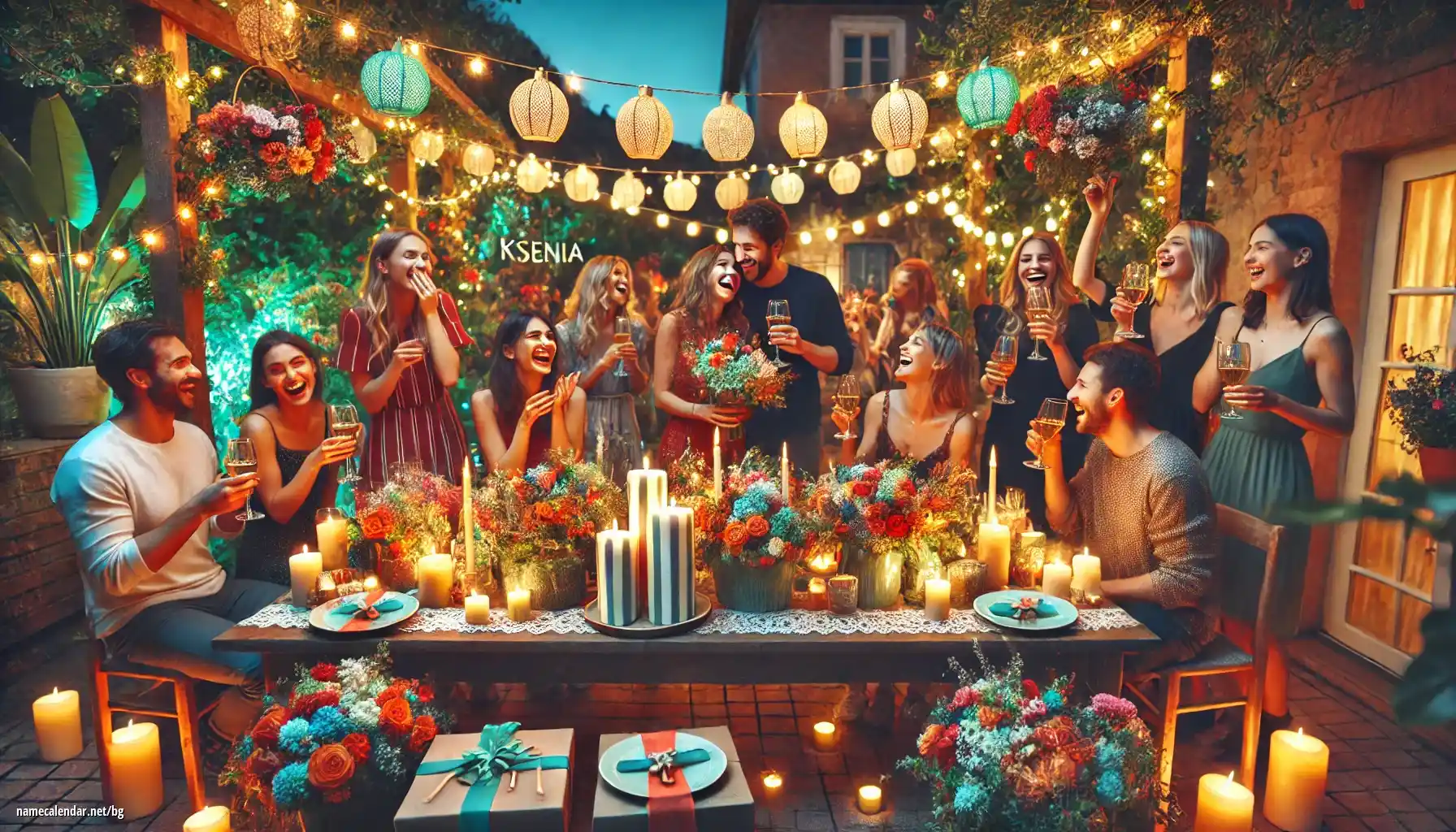 Празнуване на имен ден и име - Ksenia