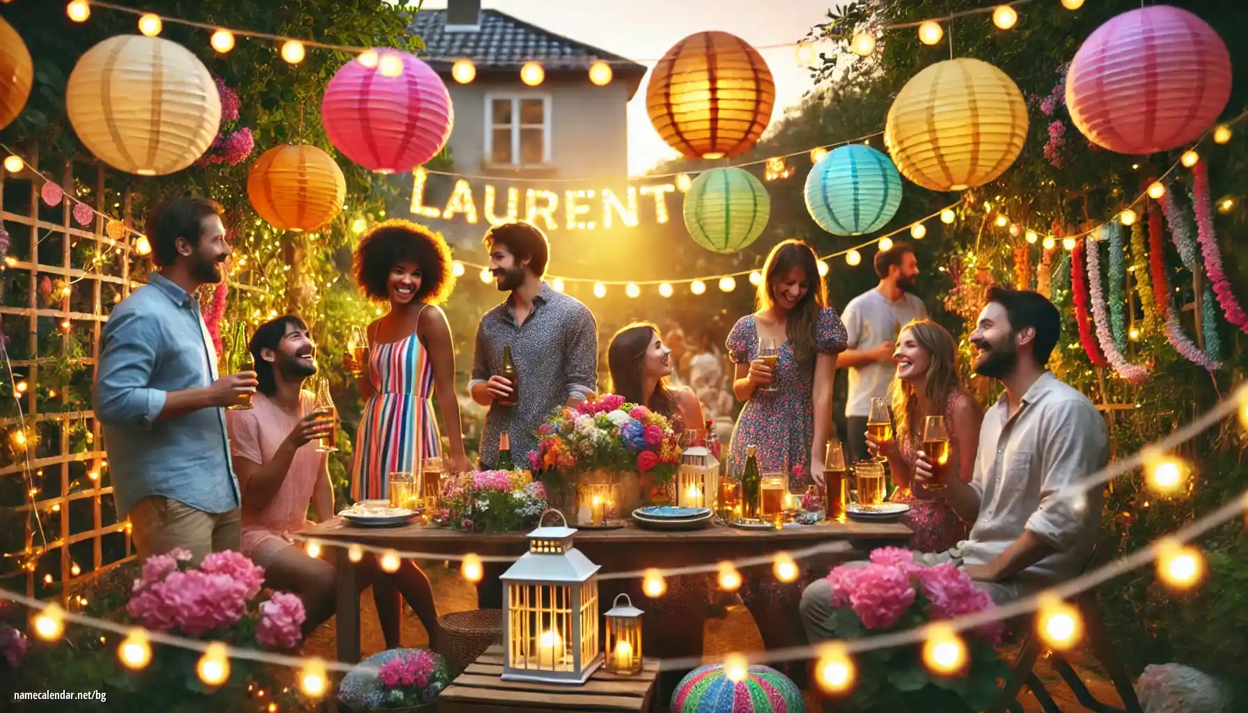 Празнуване на имен ден и име - Laurent