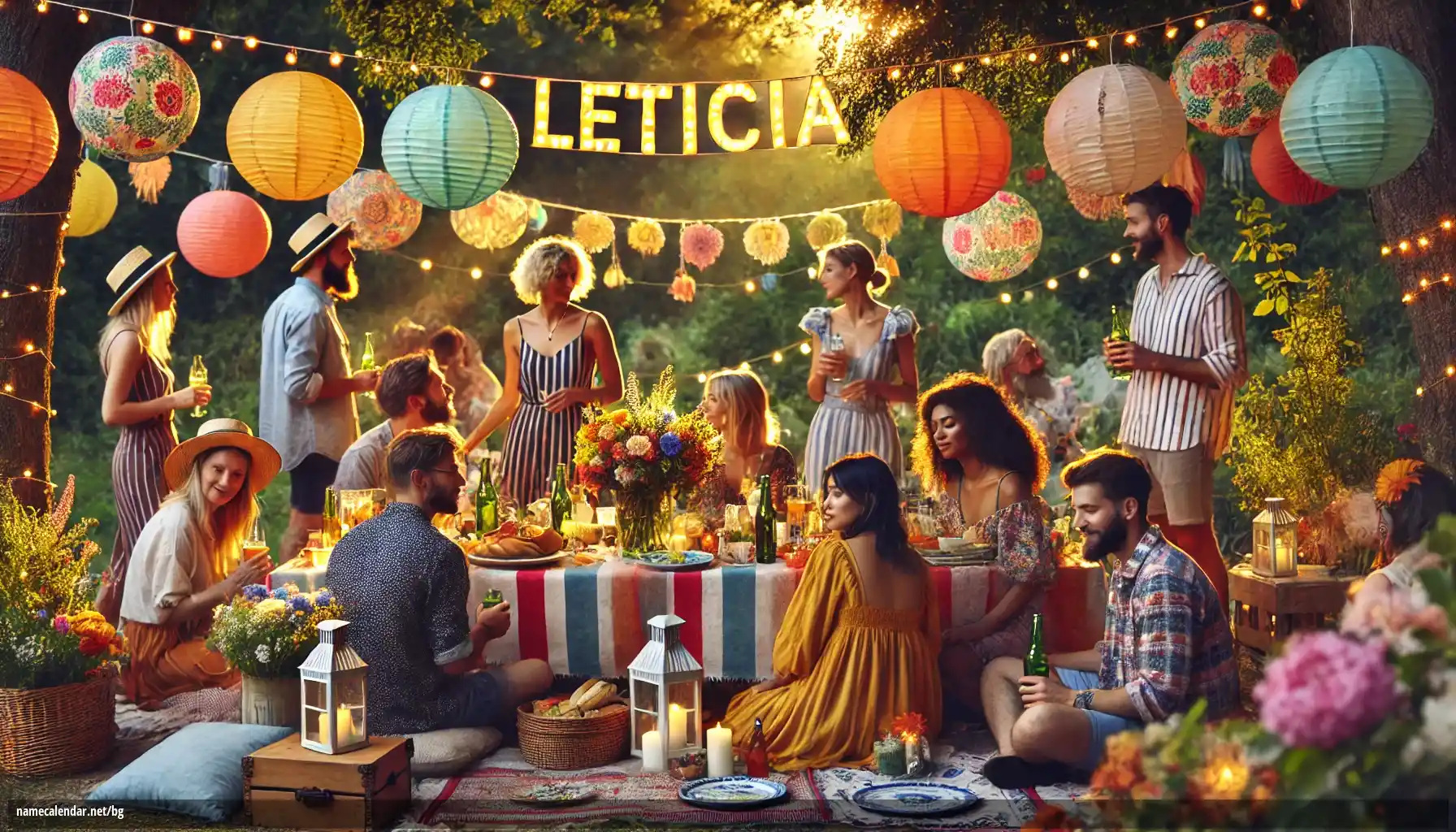 Празнуване на имен ден и име - Leticia