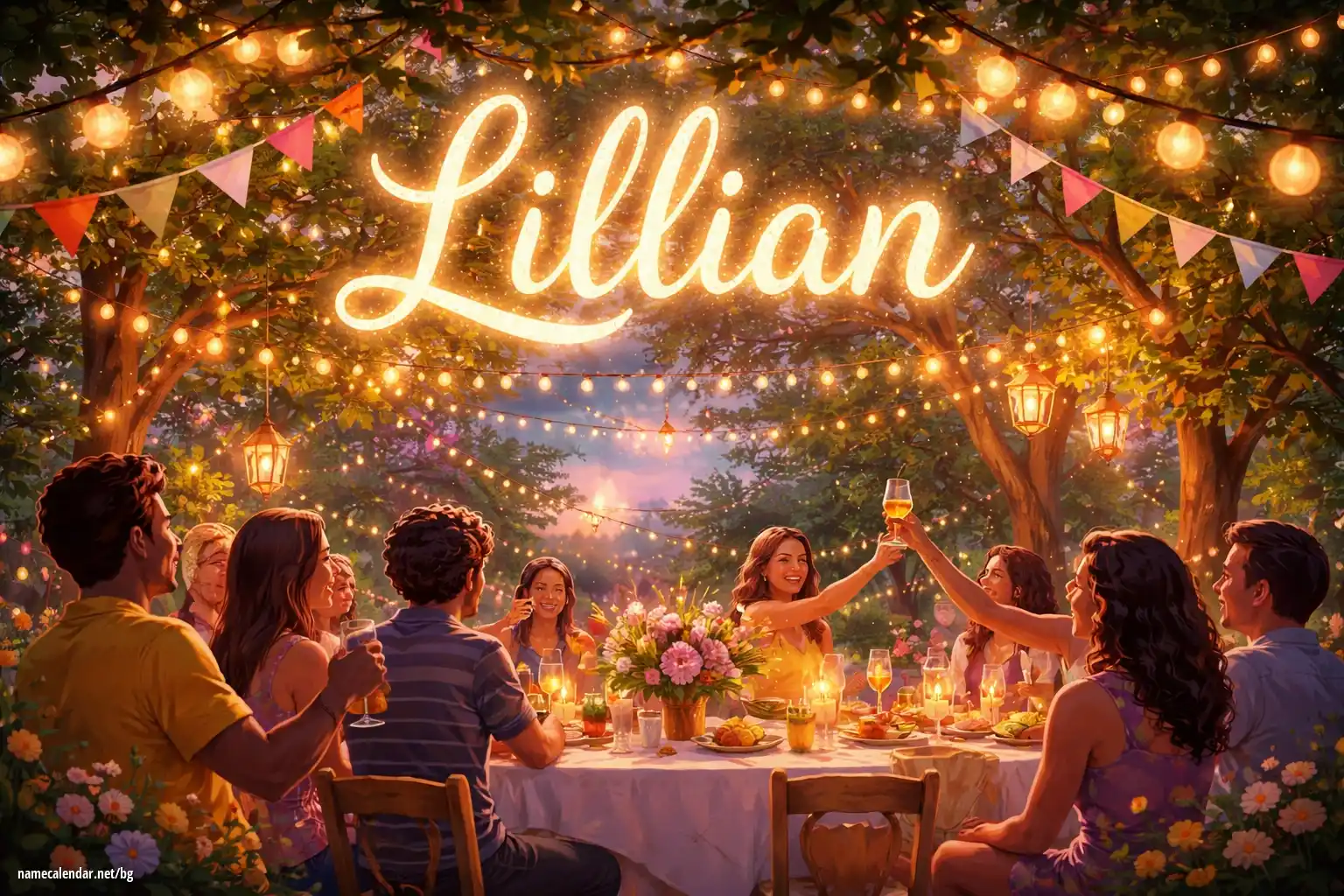 Празнуване на имен ден и име - Lillian