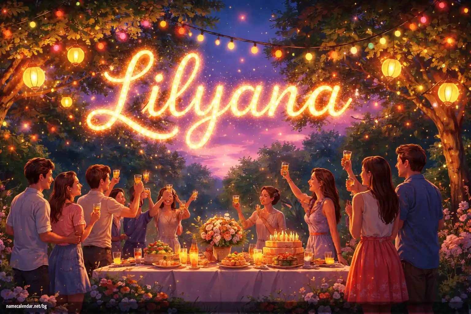 Празнуване на имен ден и име - Lilyana