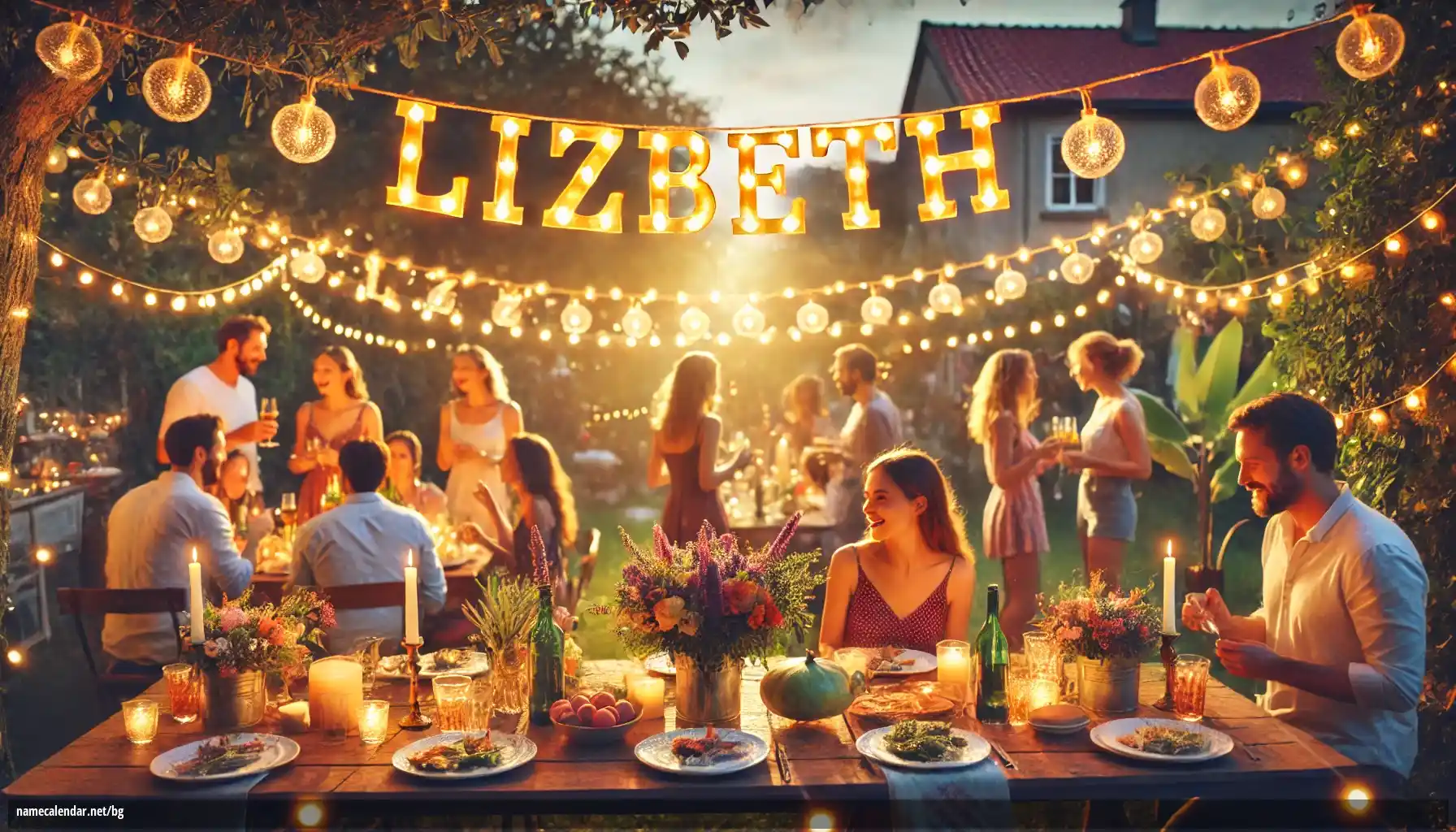 Празнуване на имен ден и име - Lizbeth