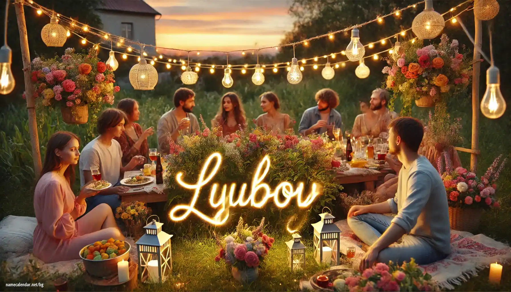 Празнуване на имен ден и име - Lyubov