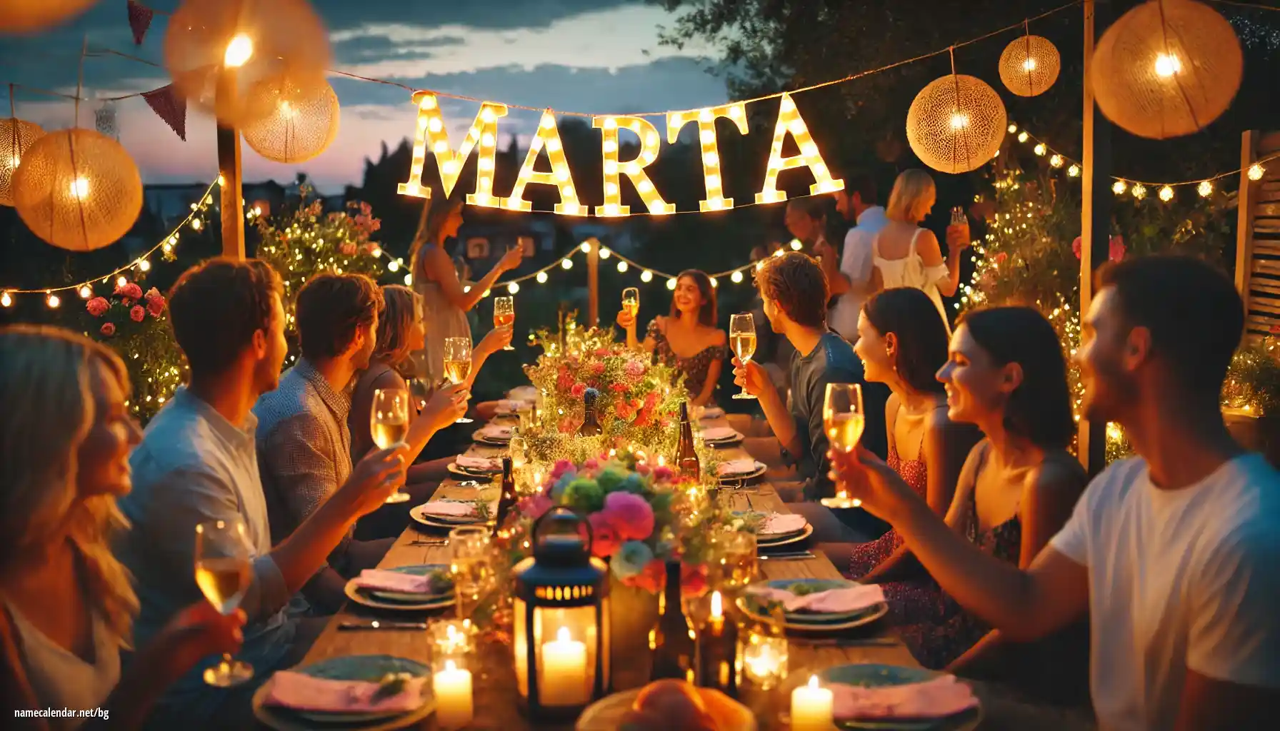 Празнуване на имен ден и име - Márta