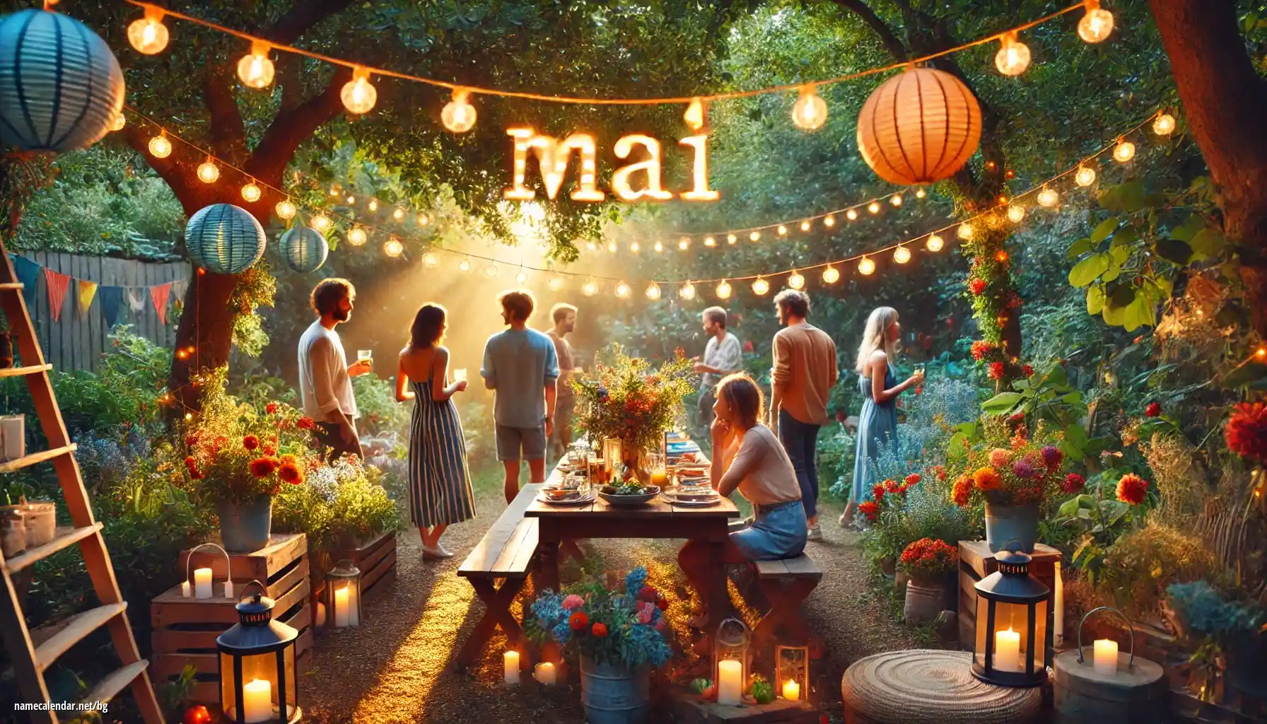 Празнуване на имен ден и име - Mai