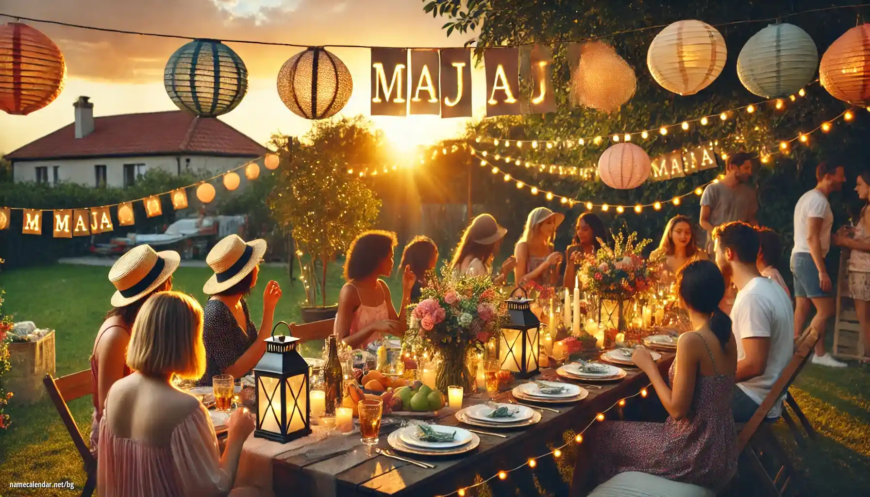 Празнуване на имен ден и име - Maja