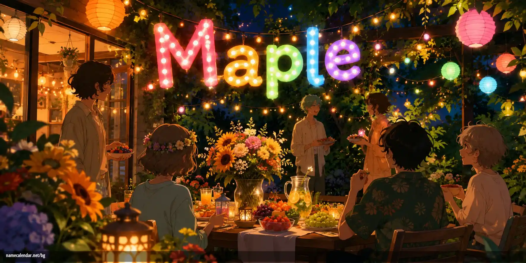 Празнуване на имен ден и име - Maple