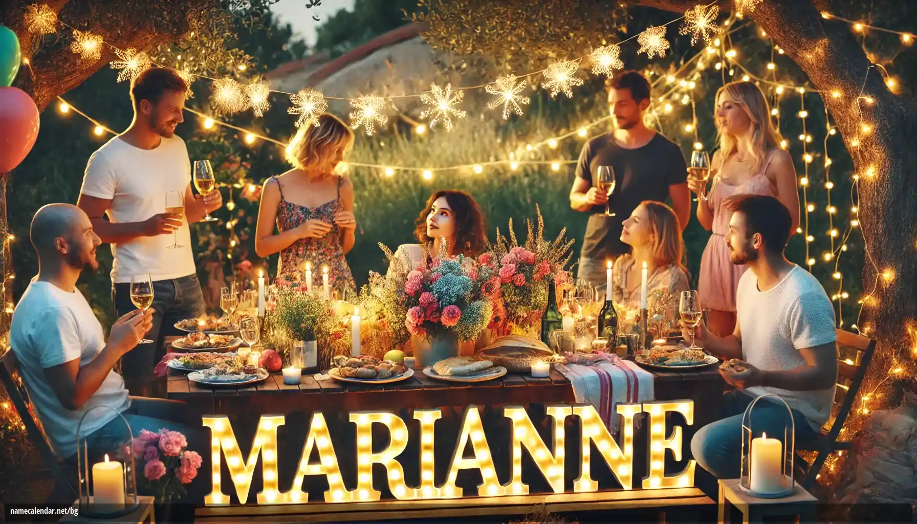 Празнуване на имен ден и име - Marianne