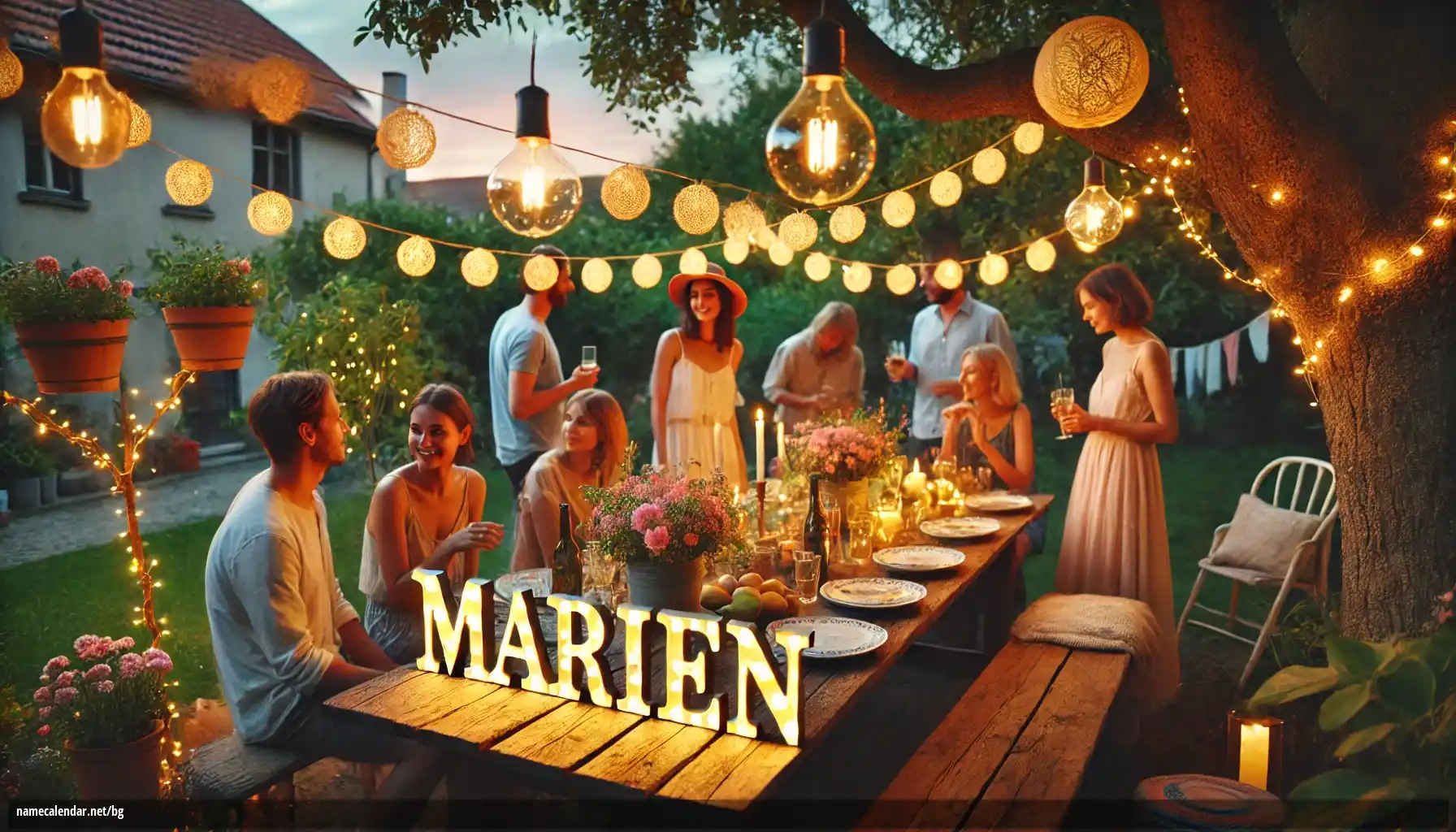 Празнуване на имен ден и име - Marien