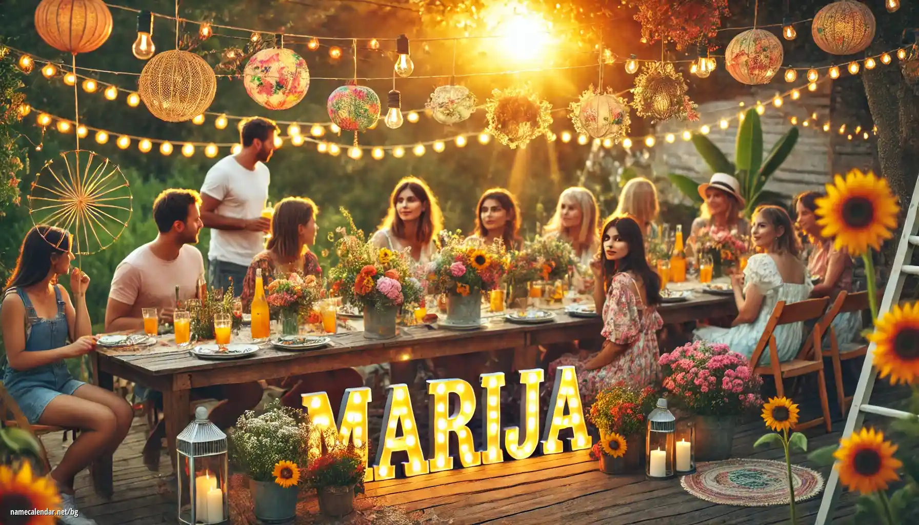 Празнуване на имен ден и име - Marija