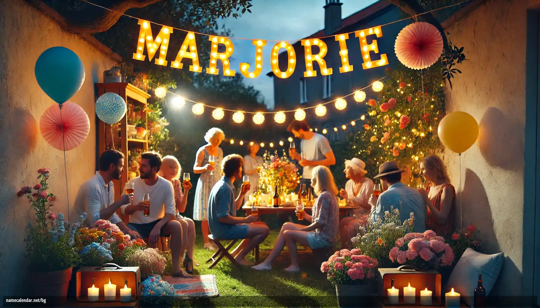 Празнуване на имен ден и име - Marjorie