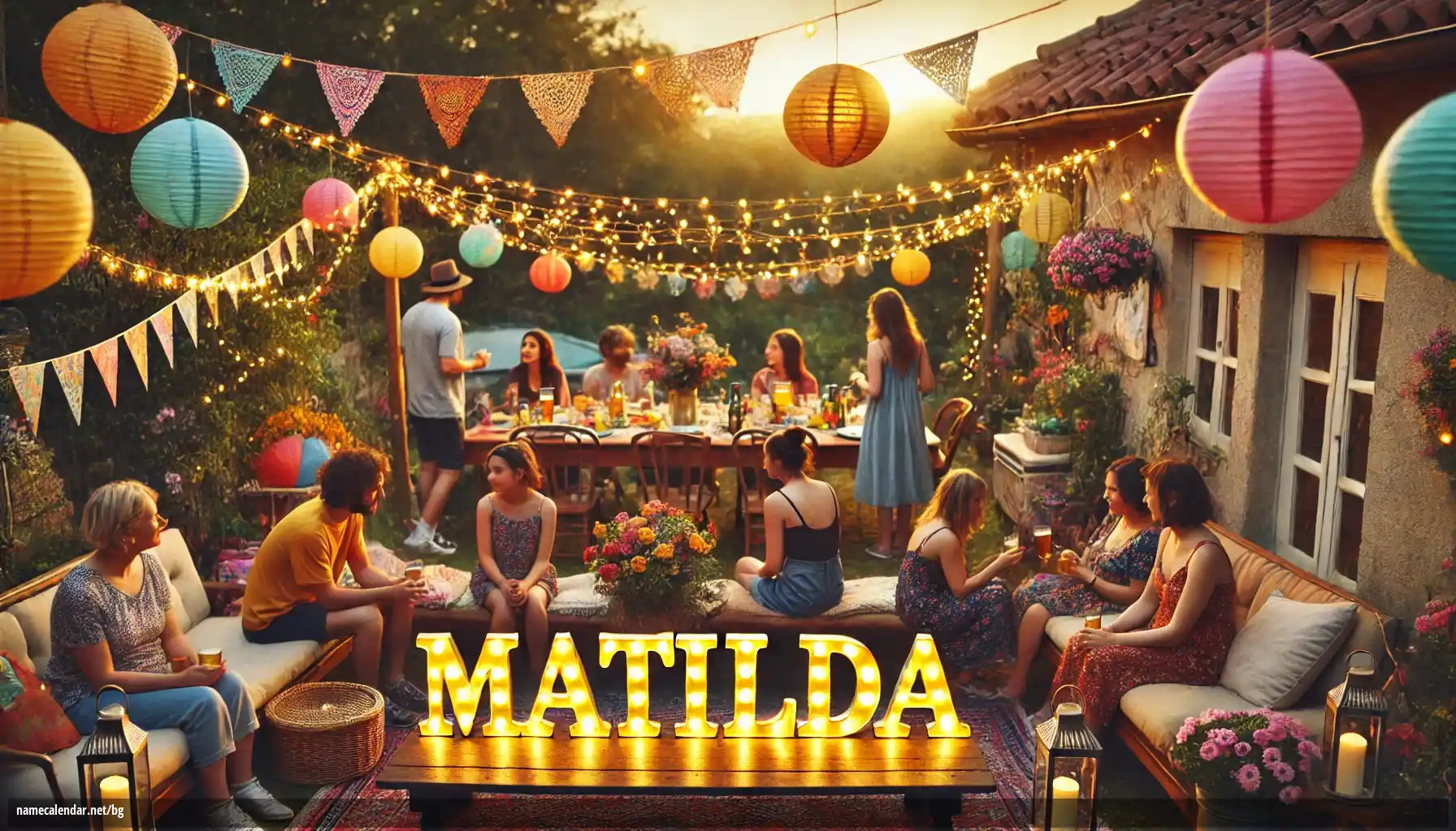 Празнуване на имен ден и име - Matilda