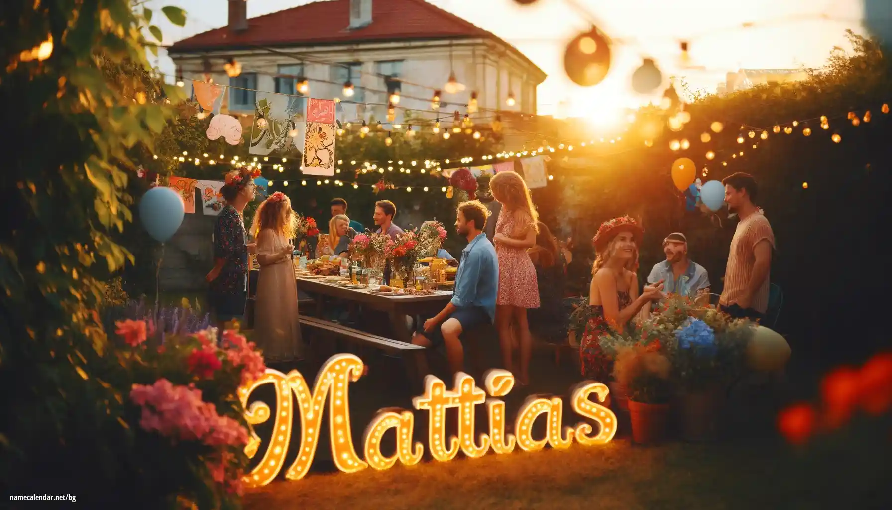 Празнуване на имен ден и име - Mattias