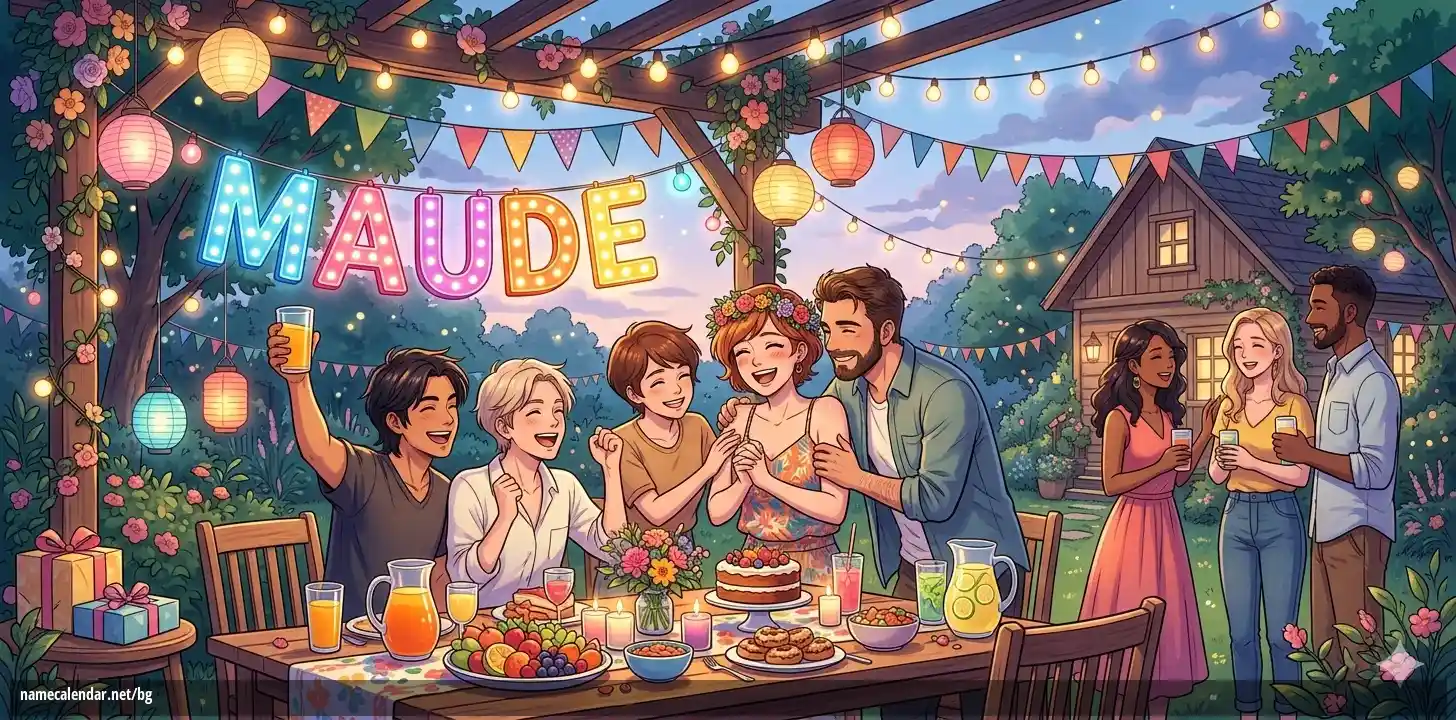 Празнуване на имен ден и име - Maude