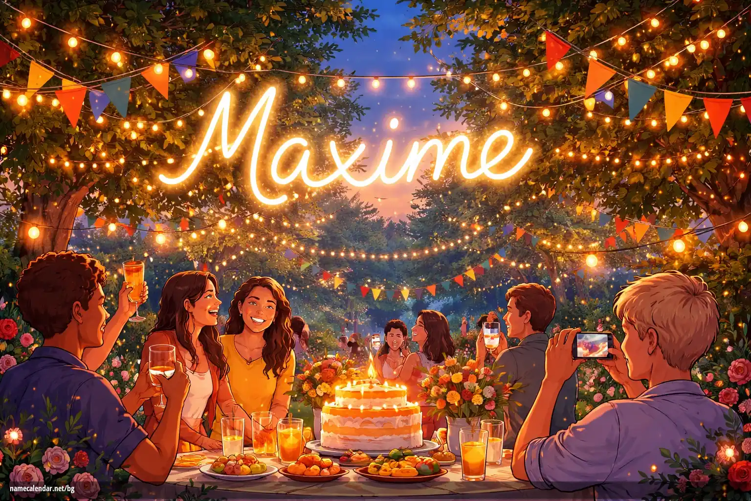 Празнуване на имен ден и име - Maxime