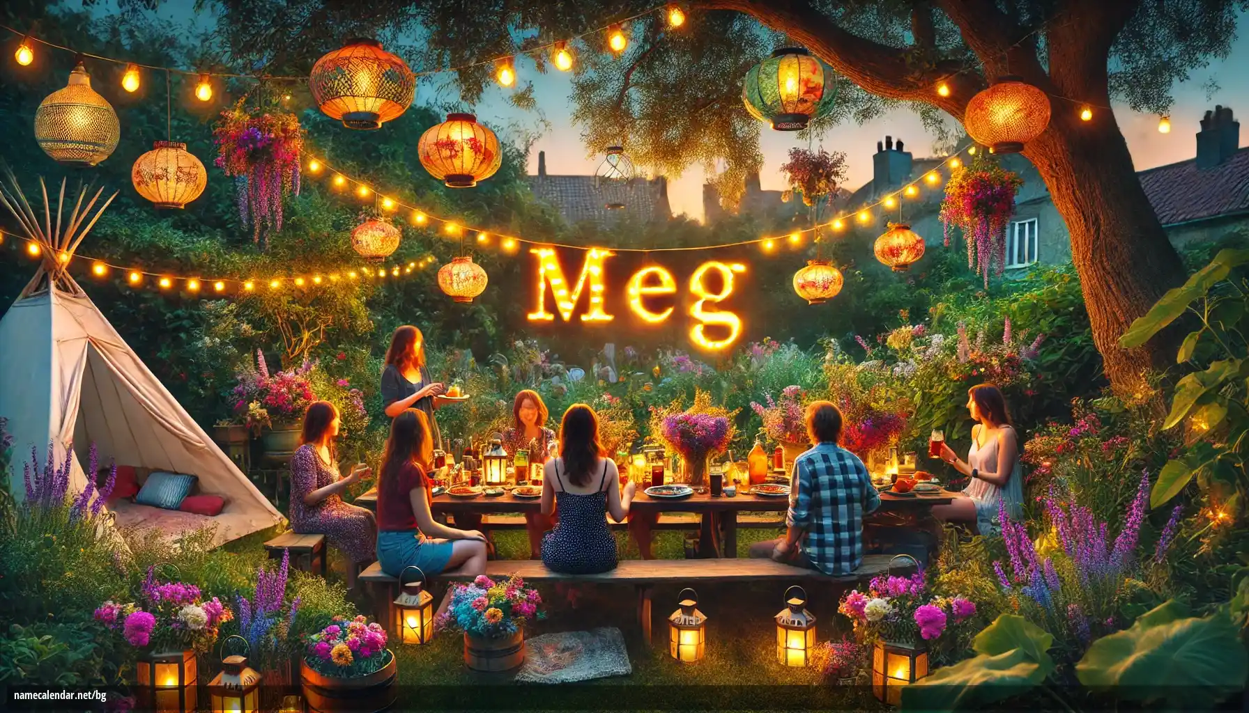 Празнуване на имен ден и име - Meg