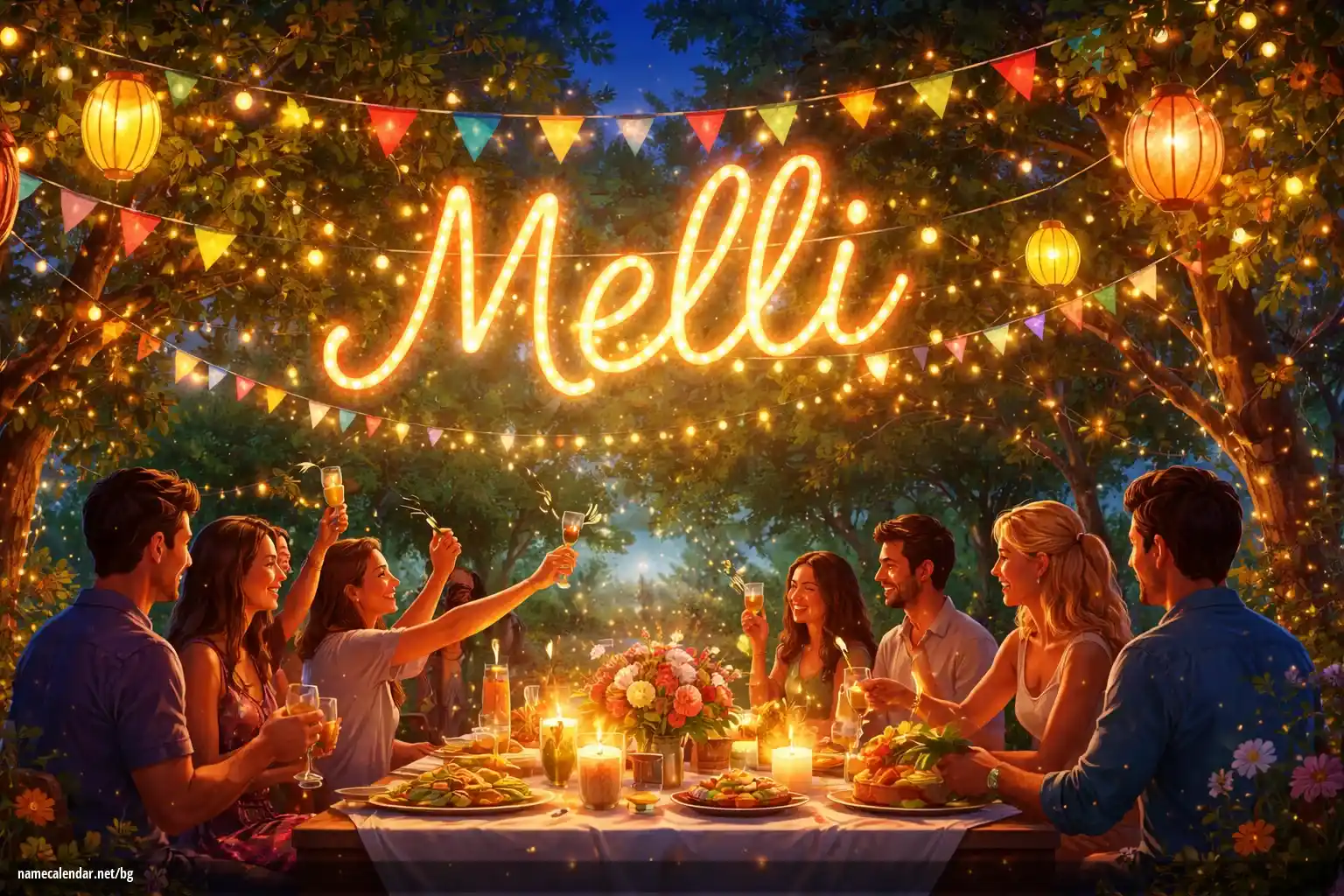 Празнуване на имен ден и име - Melli