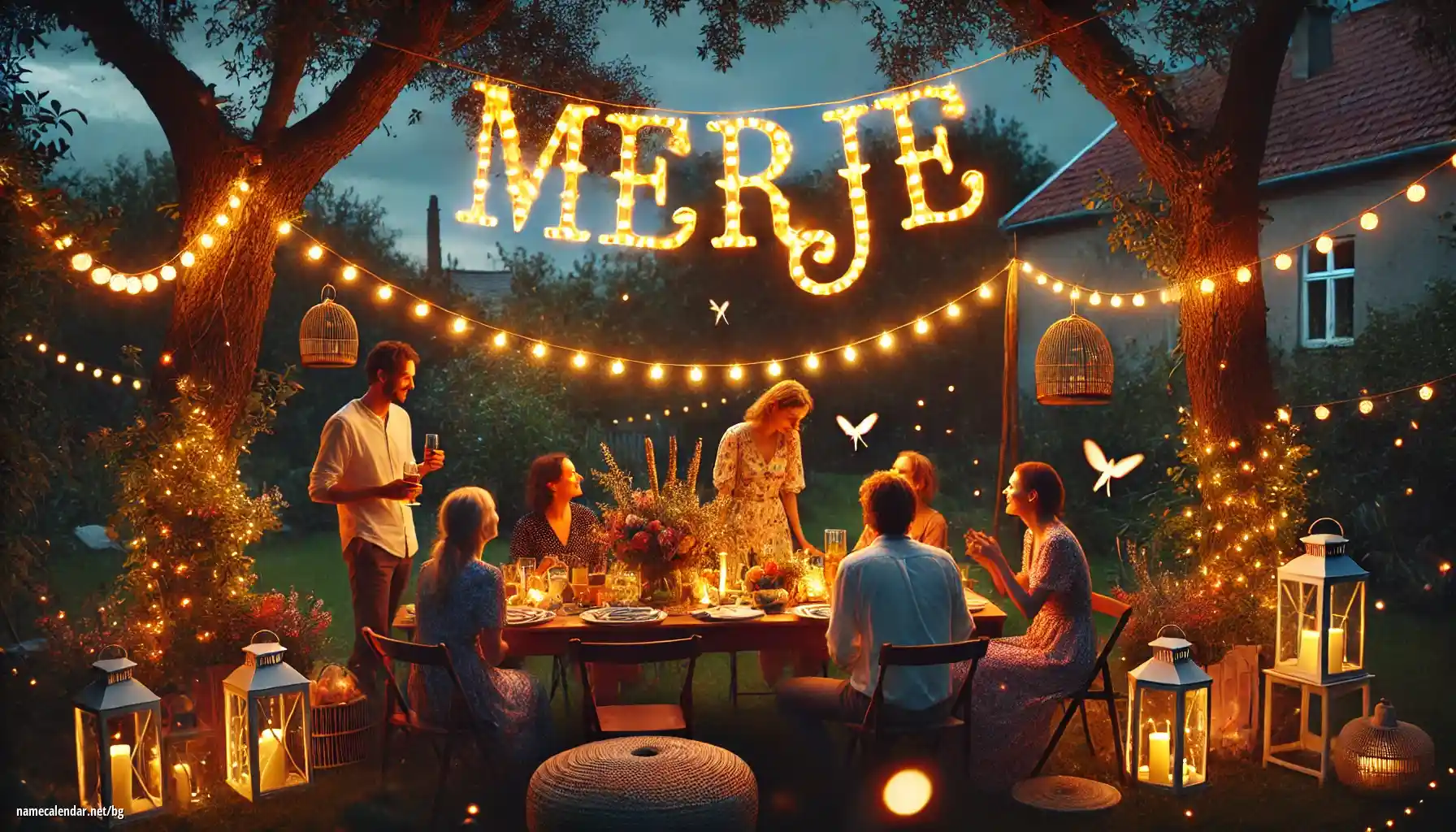Празнуване на имен ден и име - Merje