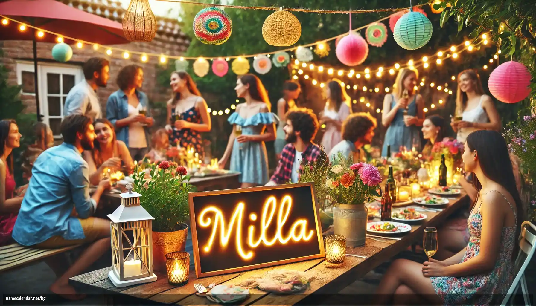 Празнуване на имен ден и име - Milla