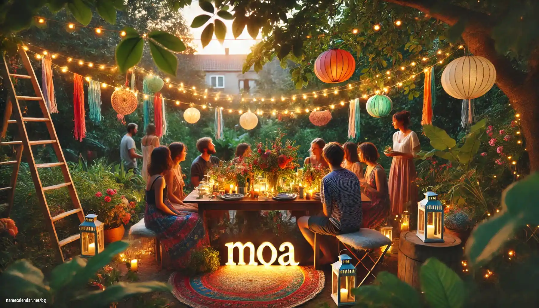 Празнуване на имен ден и име - Moa