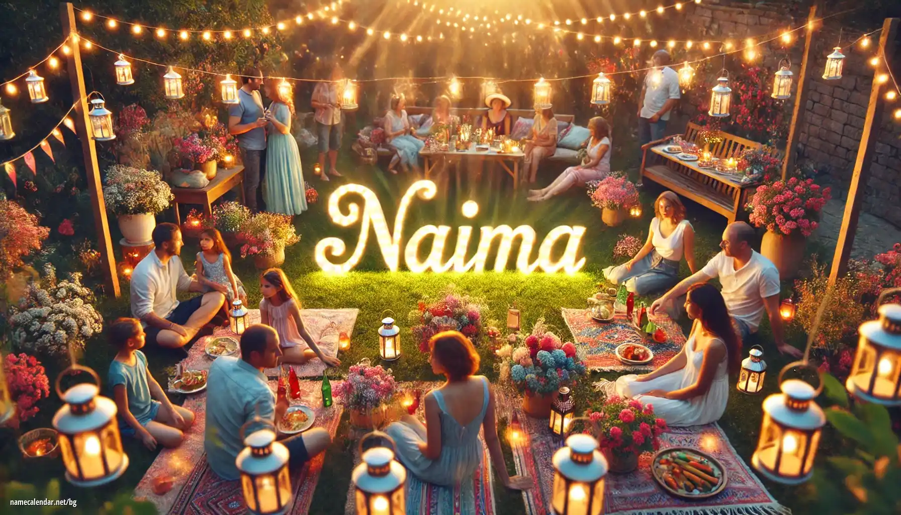 Празнуване на имен ден и име - Naima