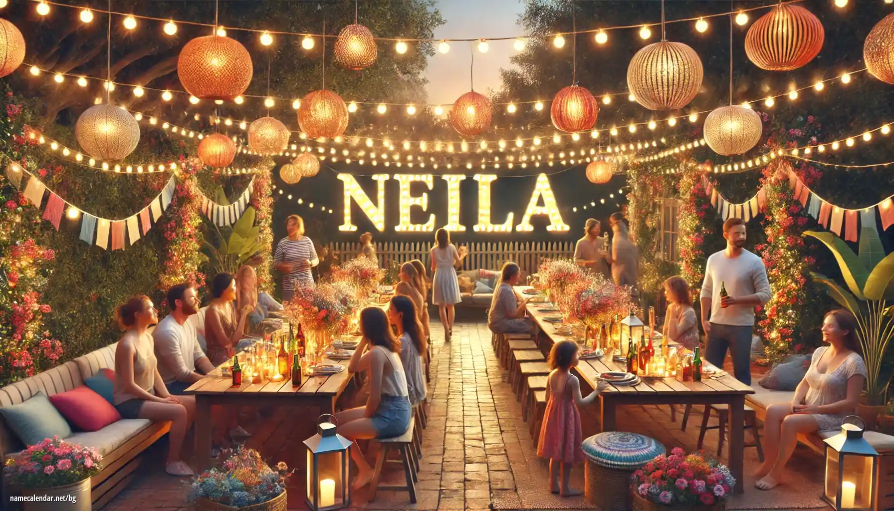 Празнуване на имен ден и име - Neila