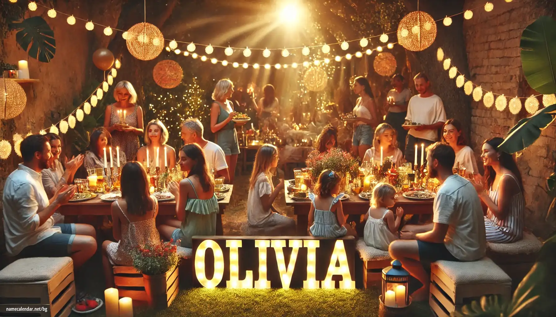 Празнуване на имен ден и име - Olivia