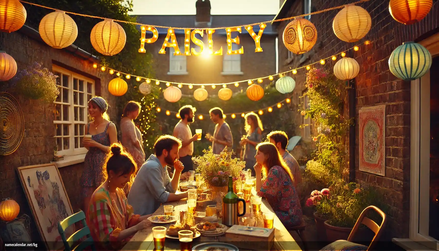 Празнуване на имен ден и име - Paisley