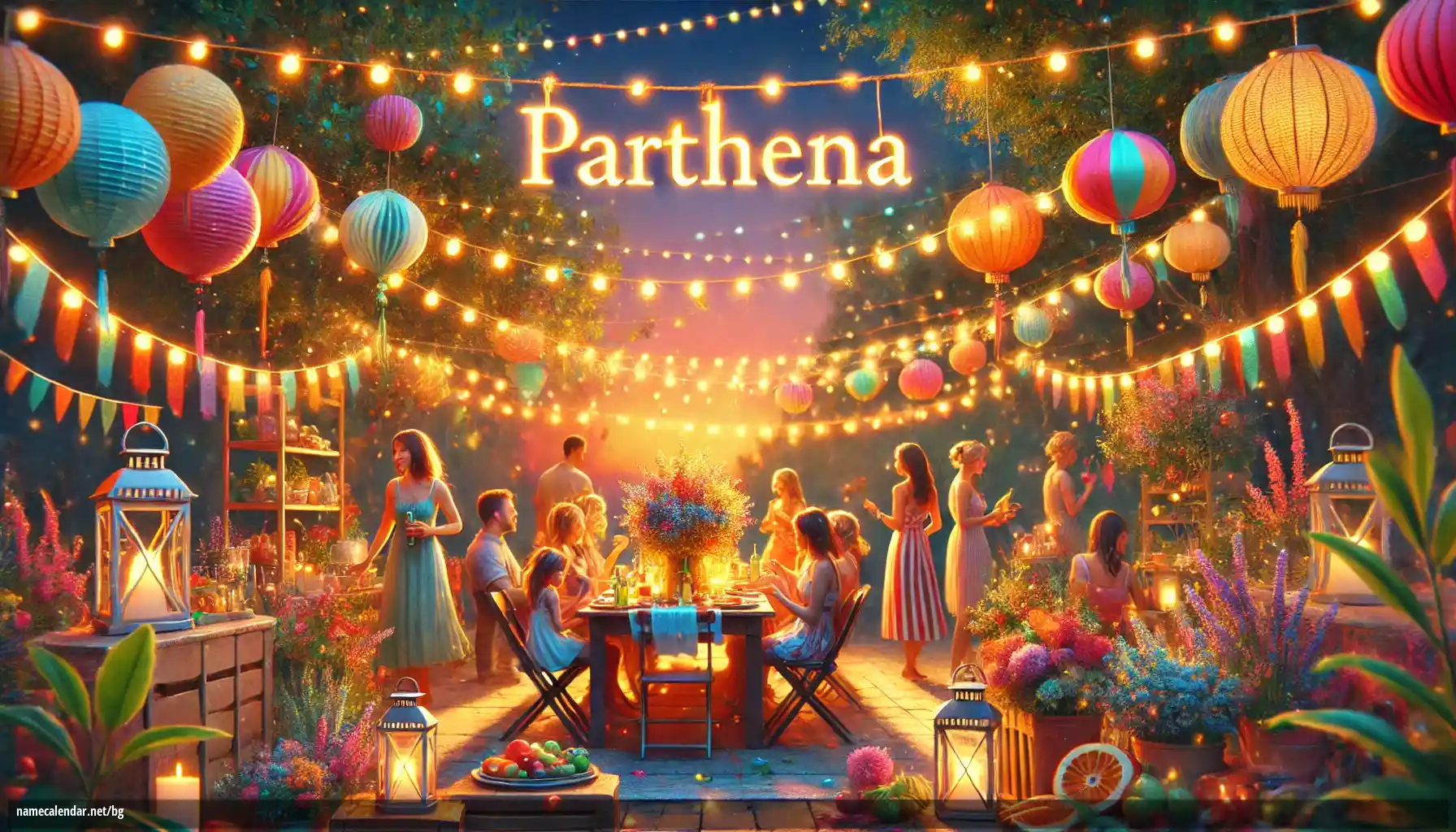 Празнуване на имен ден и име - Parthena