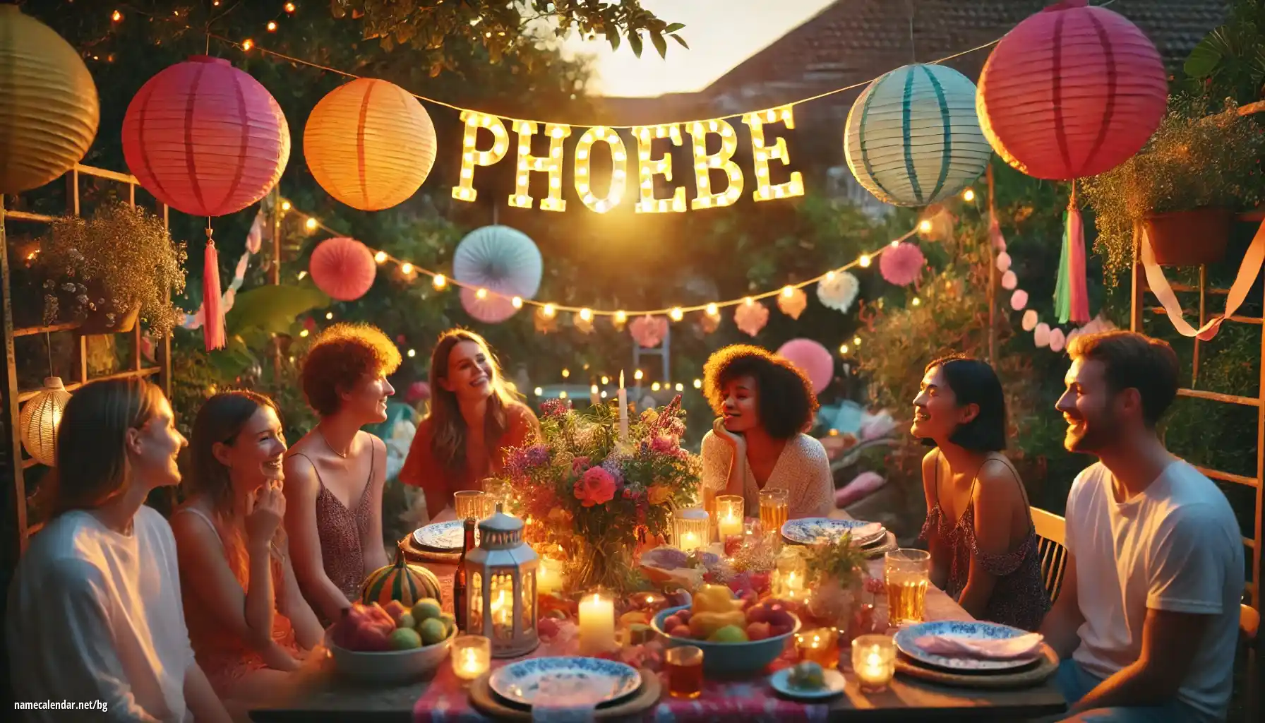 Празнуване на имен ден и име - Phoebe