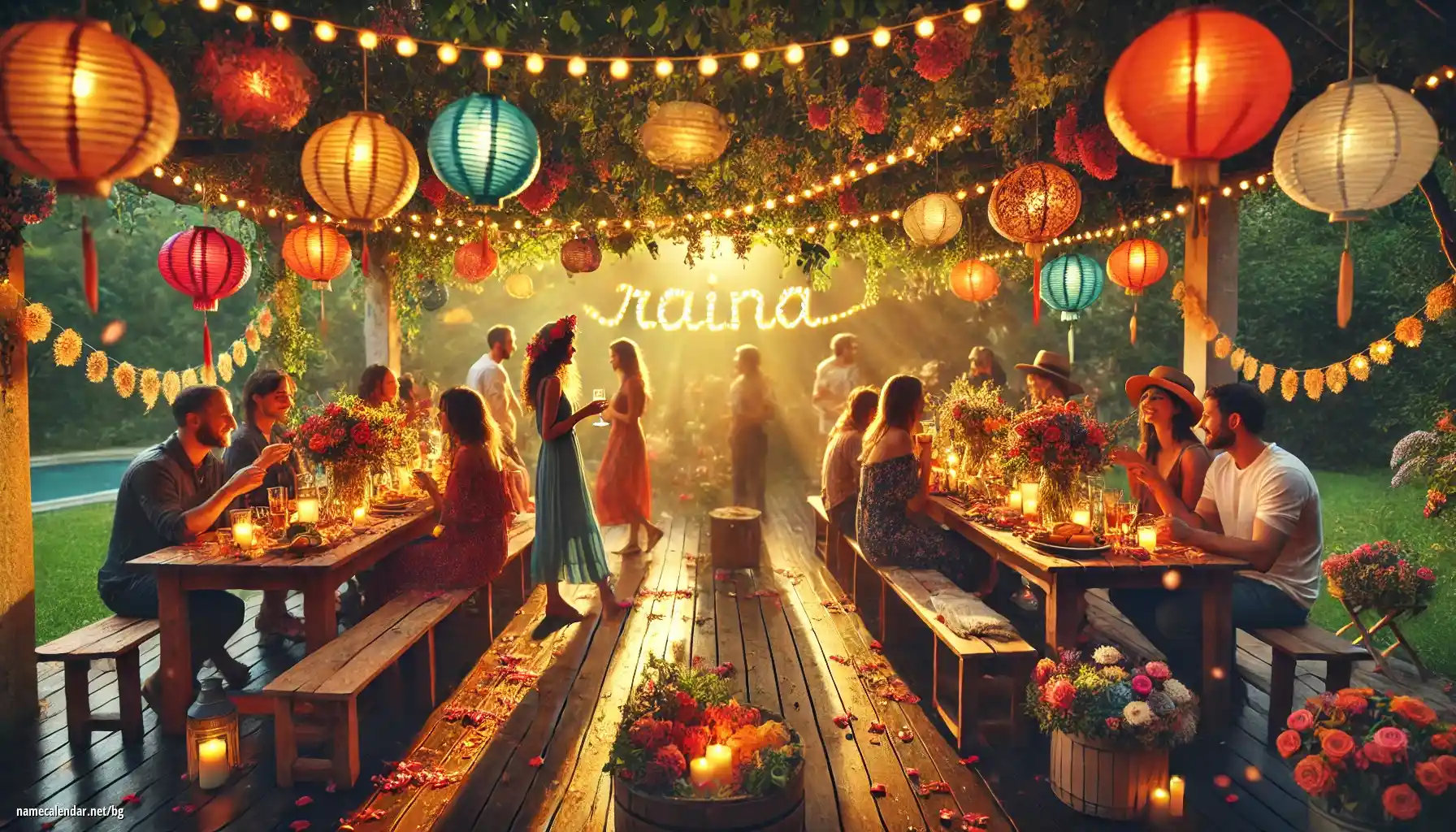 Празнуване на имен ден и име - Raina