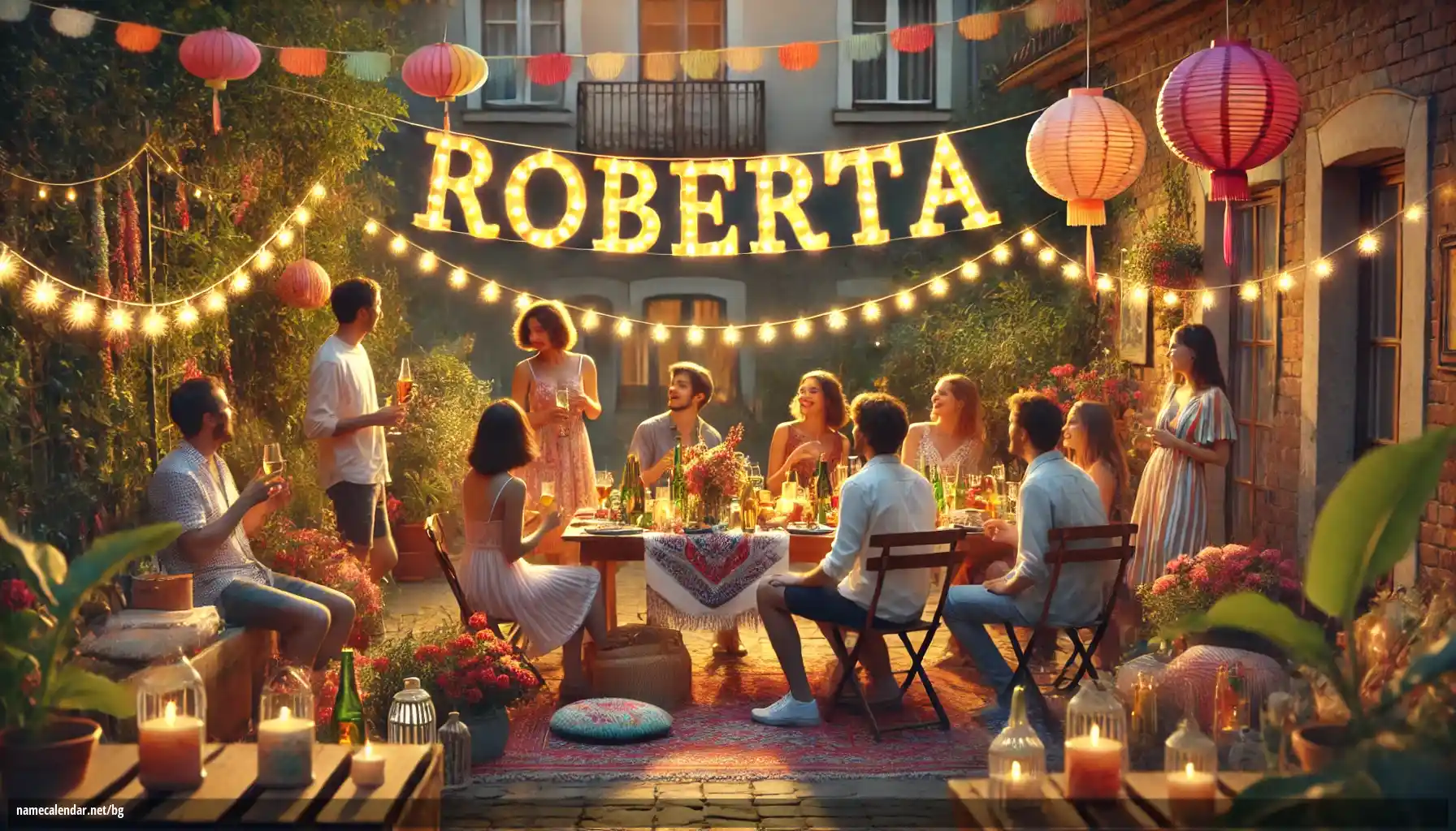 Празнуване на имен ден и име - Roberta