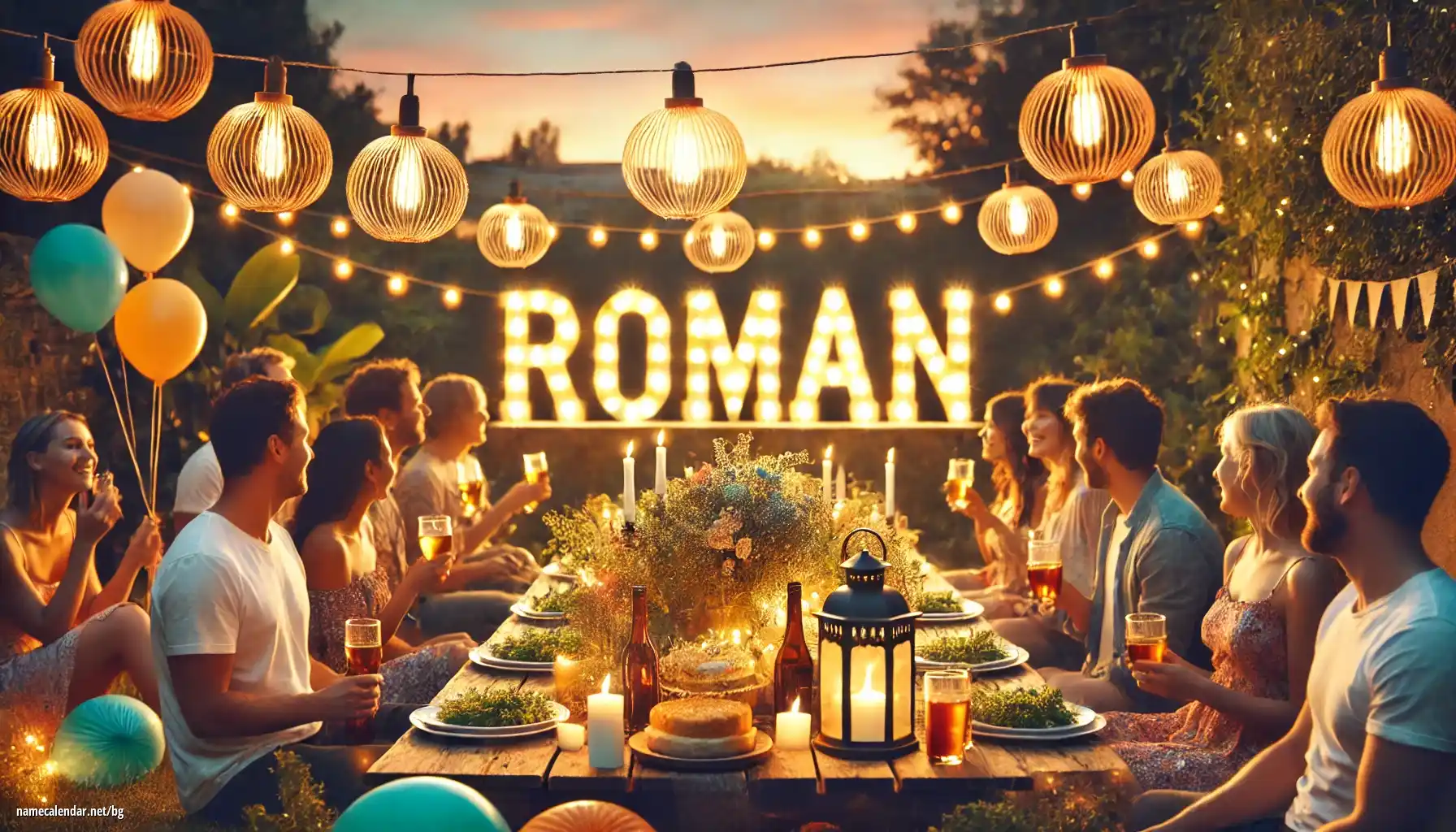 Празнуване на имен ден и име - Román