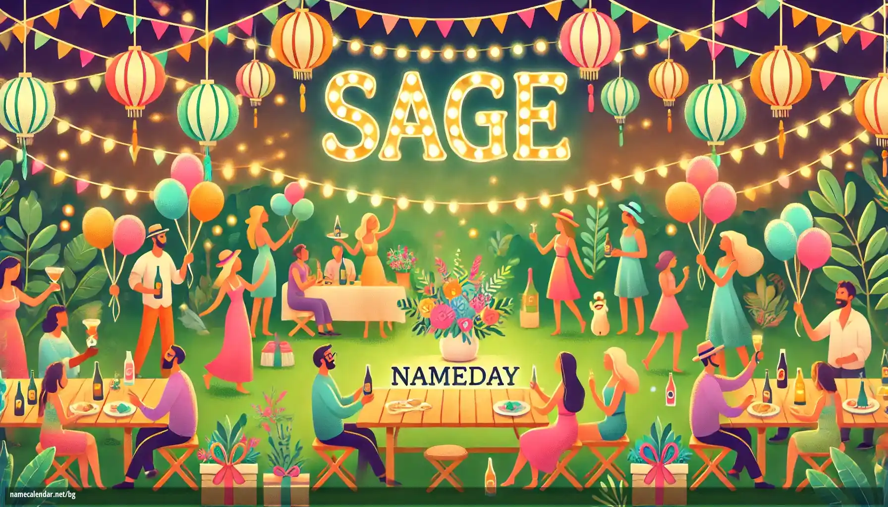 Празнуване на имен ден и име - Sage