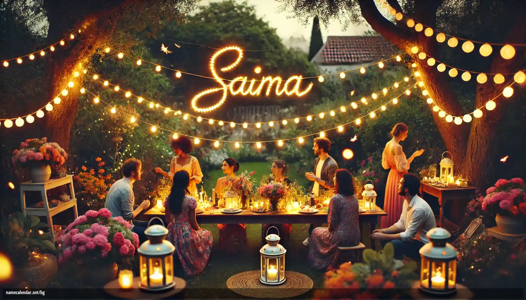 Празнуване на имен ден и име - Saima