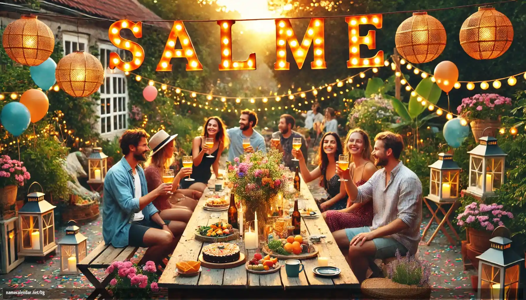 Празнуване на имен ден и име - Salme