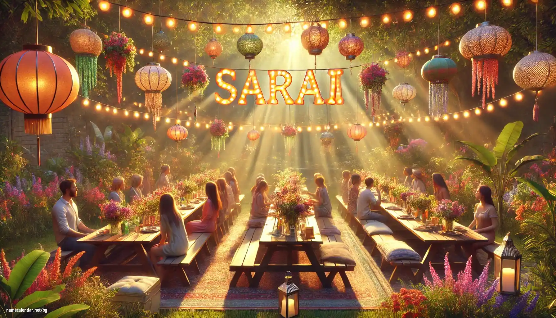 Празнуване на имен ден и име - Sarai